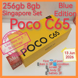 256gb 8gb Singapore official Poco C65 blue full set