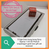 512gb esim support hong kong Sony Xperia 1 VIII 5G Mark 8 snapdragon gold full set
