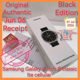 Original Authentic jun 06 receipt Singapore Samsung Galaxy watch 8 classic lte cellular 46mm black warranty full set