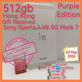512gb gift set official Sony Xperia 1 VII 5G Mark 7 purple snapdragon Hong Kong full set