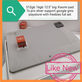 512gb 16gb 12.5" big Xiaomi pad 7s pro silver support google playstore with freebies full set