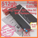 512gb official receipt+freebies Singapore Samsung Galaxy S26 Ultra 5G snapdragon purple warranty full set