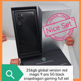 256gb global version red magic 9 pro 5G black snapdragon gaming full set
