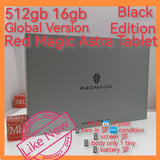 512gb 16gb freebies global version red magic astra tablet snapdragon gaming black full set