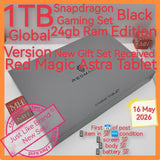 1tb 24gb global version red magic Astra Tablet snapdragon gaming black full set