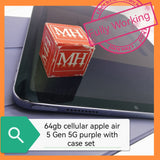 64gb cellular Singapore apple ipad air 5 Gen 5G purple with case set