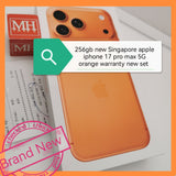 256gb New Dec 26 receipt Singapore apple iphone 17 pro max 5G orange warranty new set