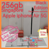 256gb Singapore apple iphone Air 5G black titanium optional pwp promo warranty full set