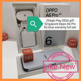 256gb May gift Singapore Oppo A6 Pro 5G blue warranty full set