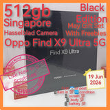 512gb May gift Singapore Oppo Find X9 Ultra 5G black snapdragon hasselblad camera warranty full set
