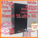 512gb in 14 cycles snapdragon Leica camera Xiaomi 15 ultra 5g white full set