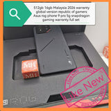 512gb 16gb Malaysia 26 warranty republic of gamers Asus rog 9 pro 5g snapdragon gaming black warranty full set