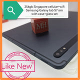 256gb sim+wifi Samsung Galaxy tab S7 grey with freebies set