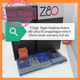 512gb global version Nubia z80 ultra 5G snapdragon elite 5 Gen starry night edition 35mm shots full set