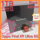 1TB 23 Jun gift Singapore Oppo Find X9 Ultra 5G black snapdragon hasselblad camera warranty full set