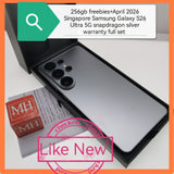 256gb April+freebies Singapore Samsung Galaxy s26 ultra 5G snapdragon silver warranty full set