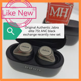 Wireless support Original Authentic Jabra elite 75t ANC earbuds exchange new recently black set
