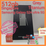 512gb Singapore Samsung Galaxy s24 ultra 5G grey titanium snapdragon full set