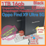 1tb may gift company clearance Singapore oppo Find X9 Ultra 5G black snapdragon hasselblad optional pwp promo warranty full set