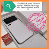 1tb 16gb dual screen Xiaomi 17 pro max 5g white snapdragon elite 5 support google gms full set
