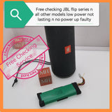 Free checking JBL flip series n all other models low power not lasting n no power up faulty