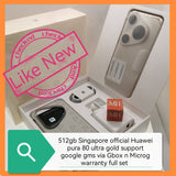 512gb Singapore official Huawei pura 80 ultra gold support google gms via Gbox n Microg warranty full set