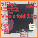 512gb with freebies official Vivo x fold 3 5g black support google gms full set
