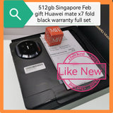 512gb Feb Gift Singapore official Huawei mate x7 fold black warranty full set