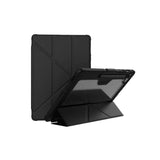 Samsung Galaxy Tab S10 FE+ - Nillkin Bumper Leather Case Pro Camera Protective Multi Angle Standing Stylus Holder Rugged Case