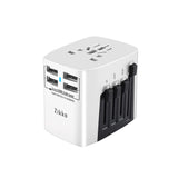 Zikko BST631 PWC Worldwide Travel Adaptor 4 USB Ports Pro